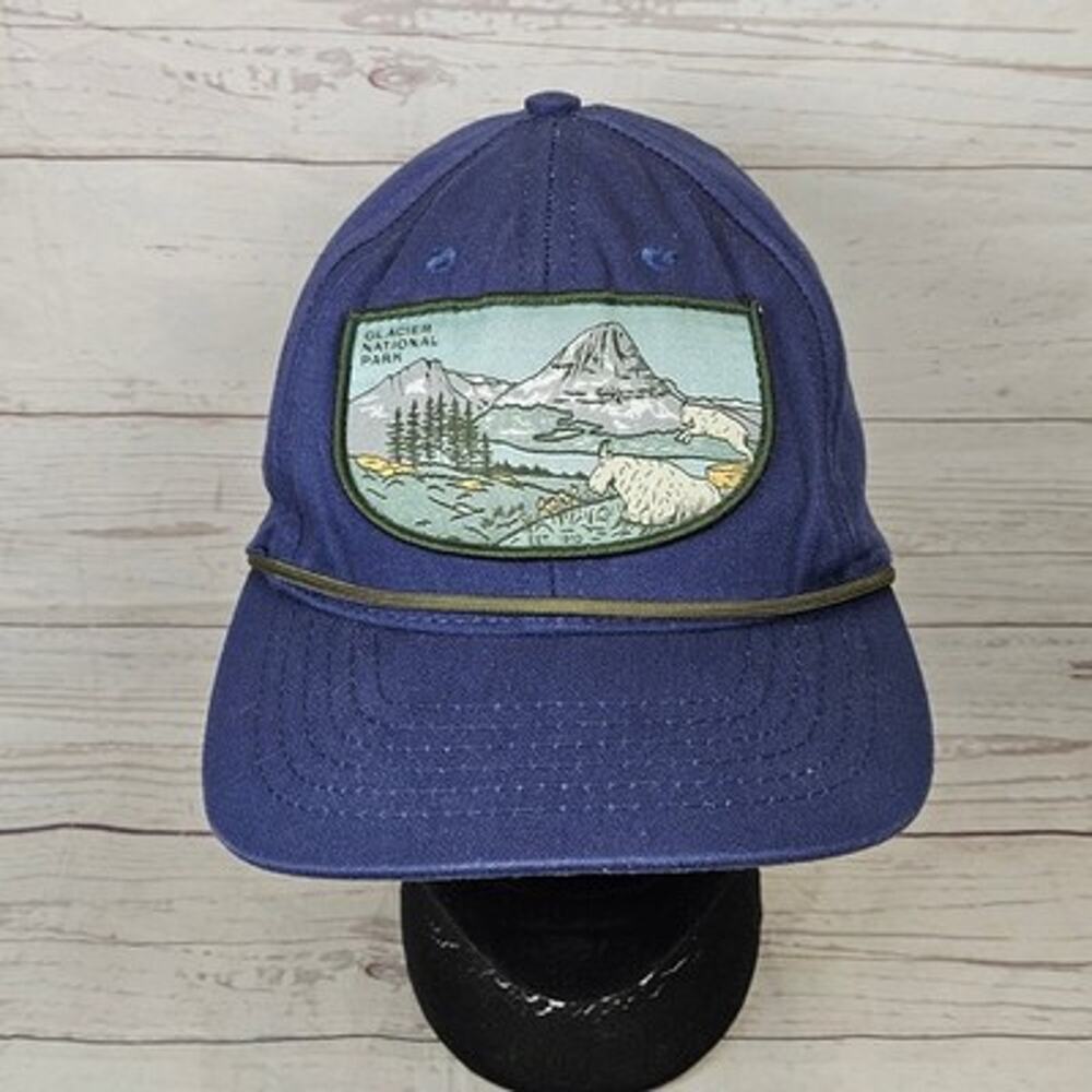 Sendero Provisions Co. Glacier National Park Hat Men's Adjustable Blue Snapback